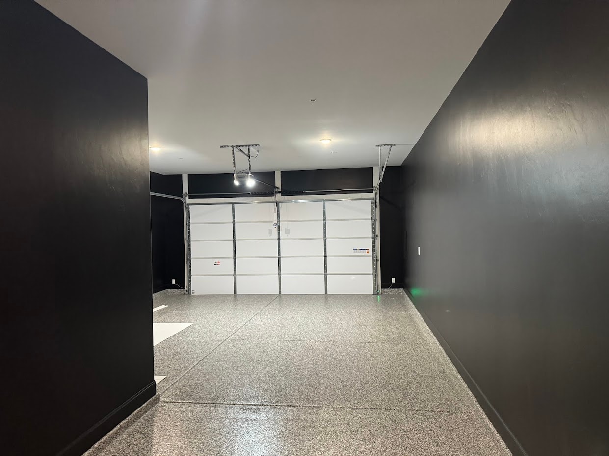 Interior repaint with bold color choices and clean trim work