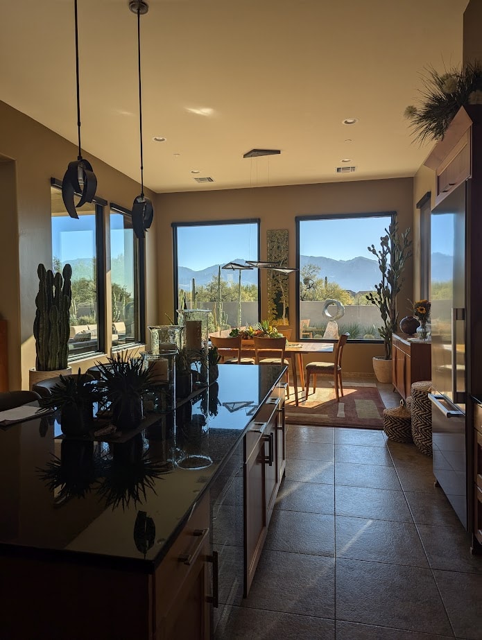 Interior renovation with stucco repairs and color refresh